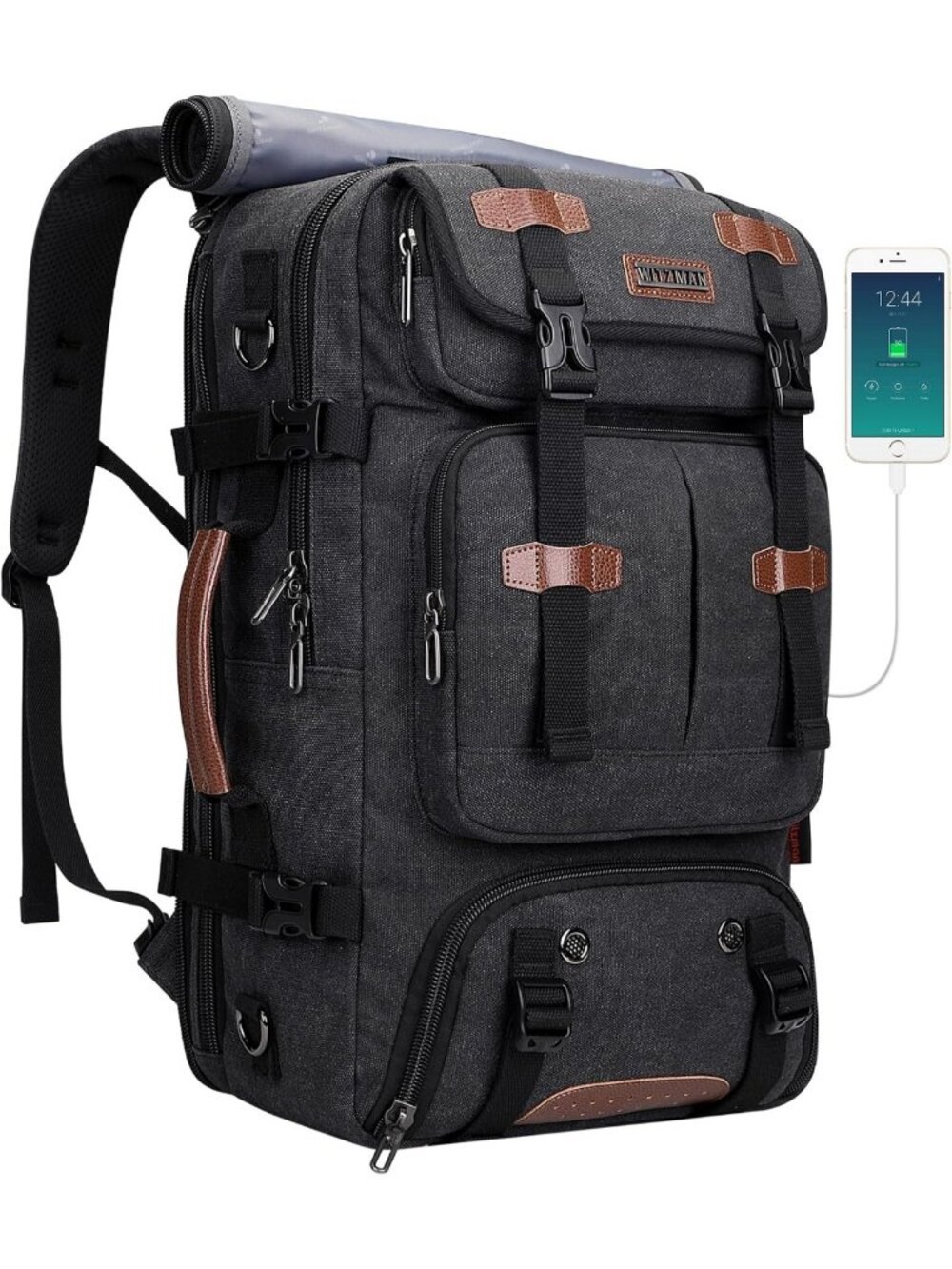 Spacious 45L Travel Backpack for Men, Airline Approved, Perfect for Adventures